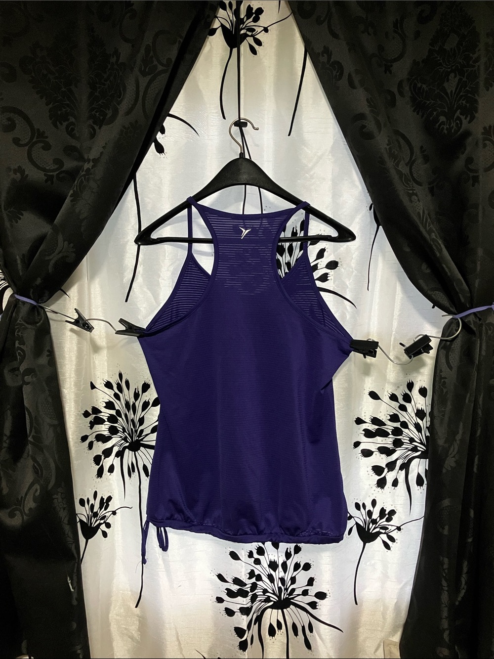 Old Navy Purple Racerback Drawstring Tank - Picture 3 of 3